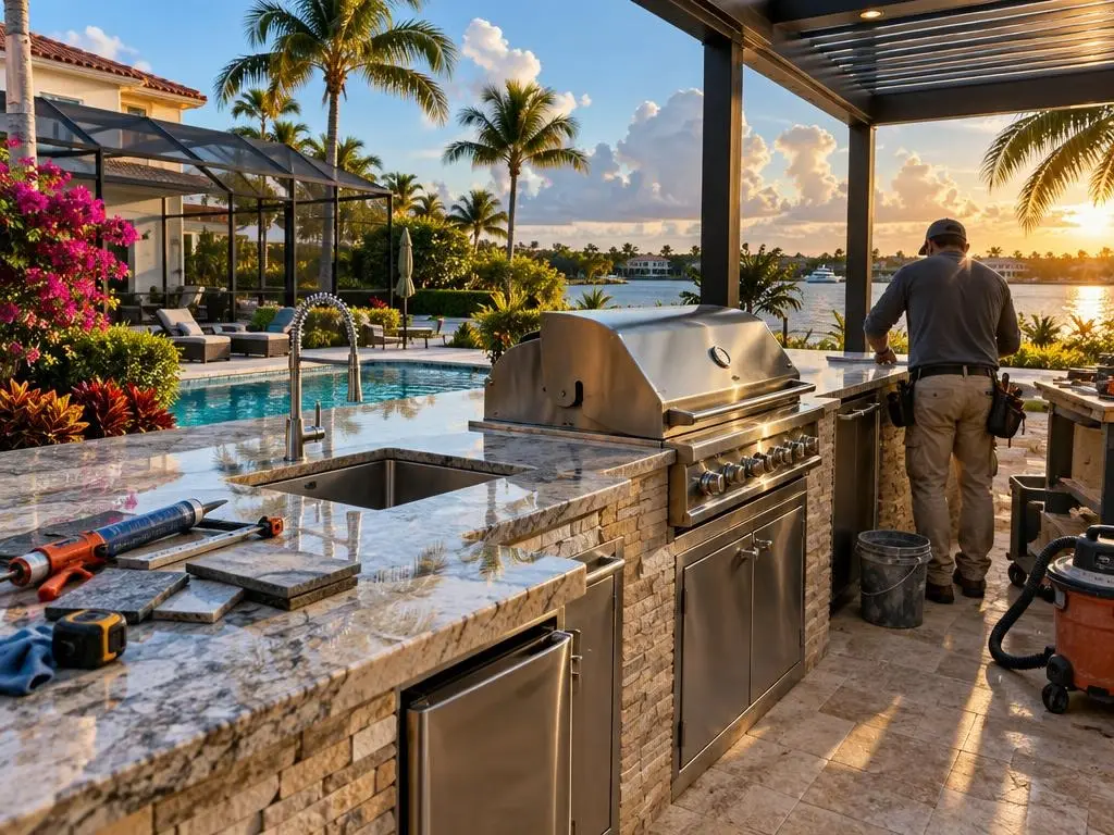 Outdoor Kitchen Countertops in West Palm Beach, FL